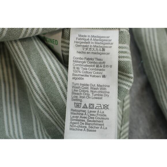 J Crew Shirt Mens XL Striped 100% Cotton Classic Fit Flex Oxford Button Down - Picture 5 of 7